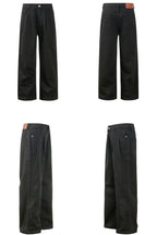 Washed Wide Work Pants