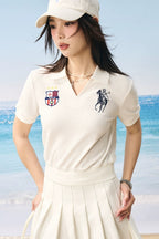 Textured Towel Fabric Polo Shirt