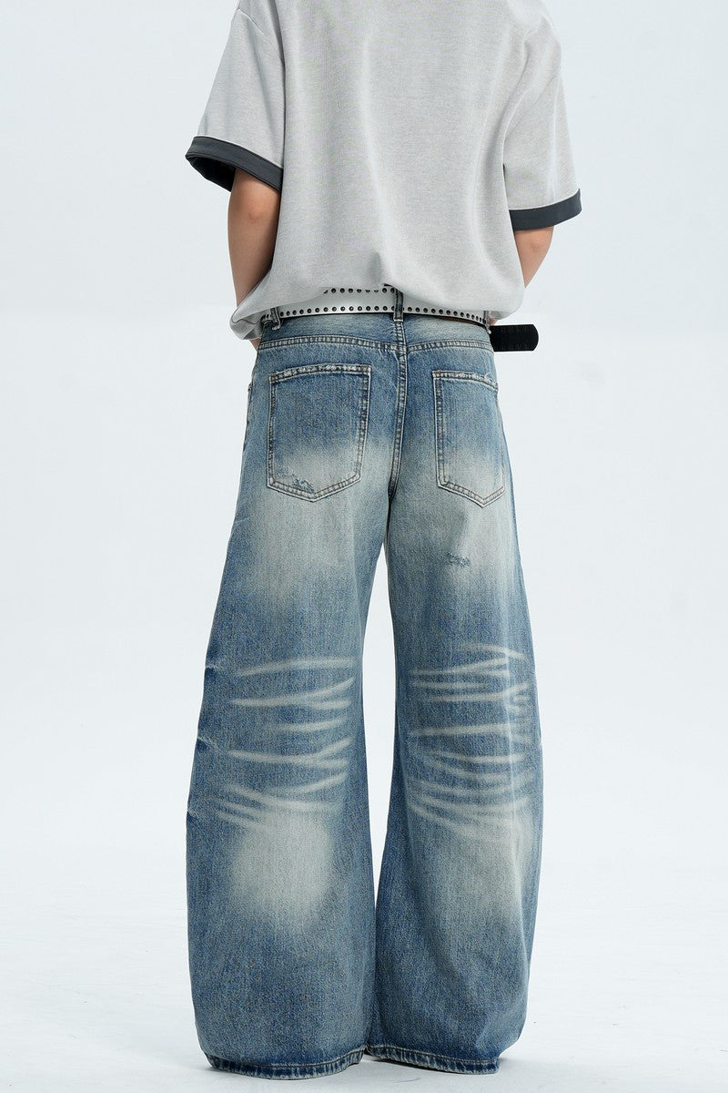 Distressed Scythe Baggy Jeans