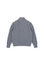 Cable Knit Half Zip Sweater