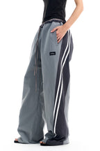 Striped Drawstring Track Pants