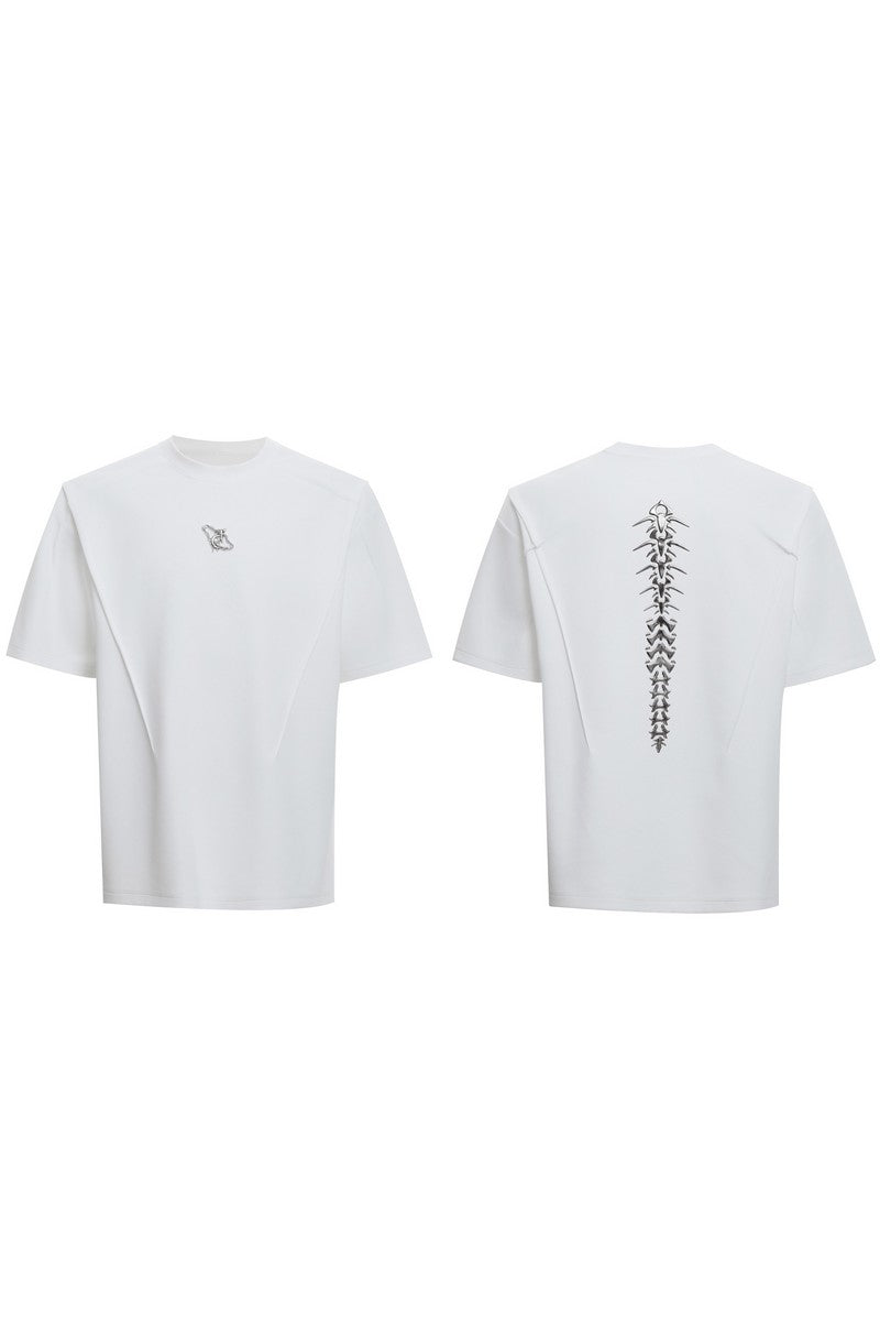 Metal Spine Padded T-Shirt