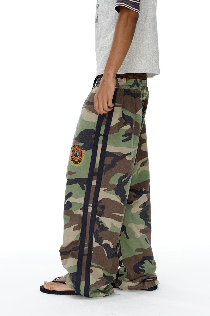Camo Double Waist Pants