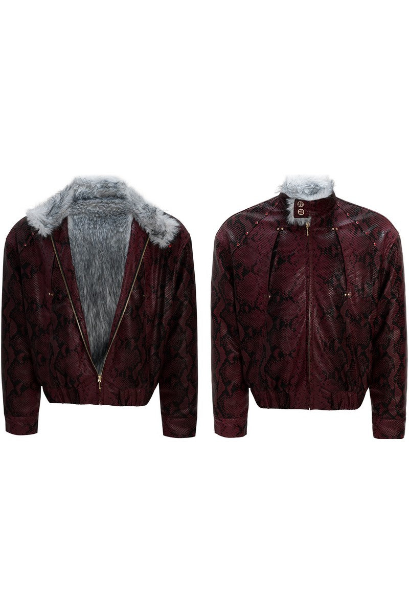 Reversible Fur Heavy Puffer Jacket