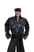 Deconstructed Studded Jacket