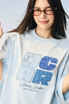 Woven Patchwork Retro T-Shirt