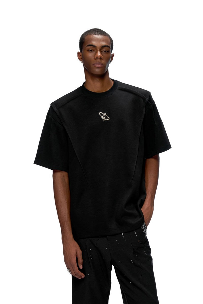 Metal Spine Padded T-Shirt