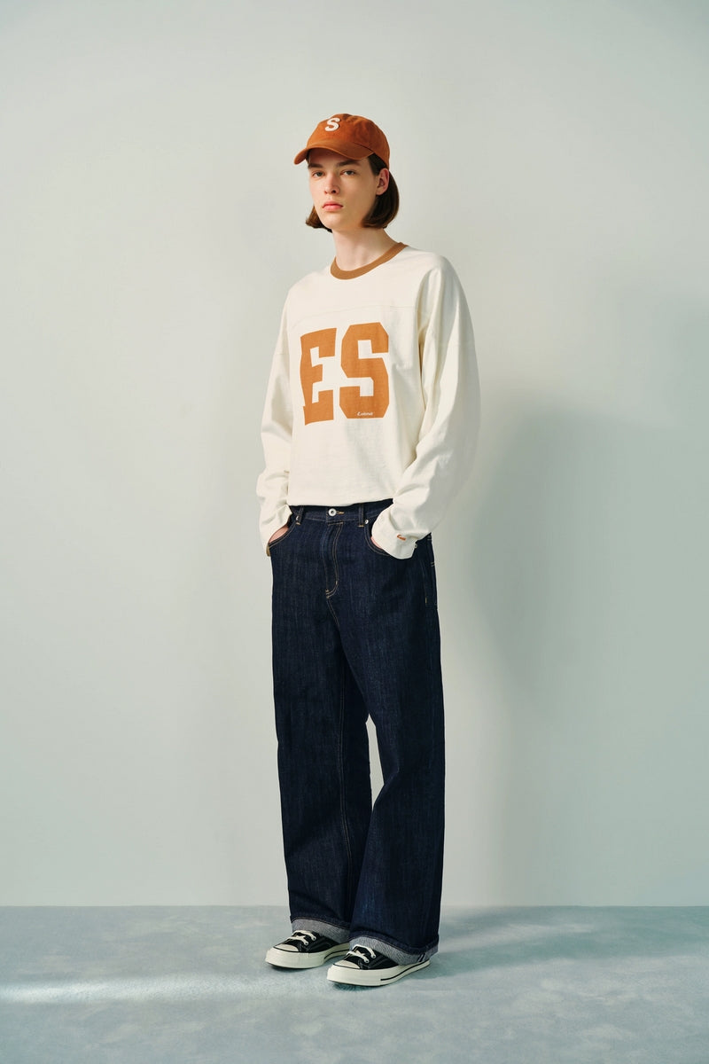Japanese Raw Denim Straight-Leg Flare Jeans