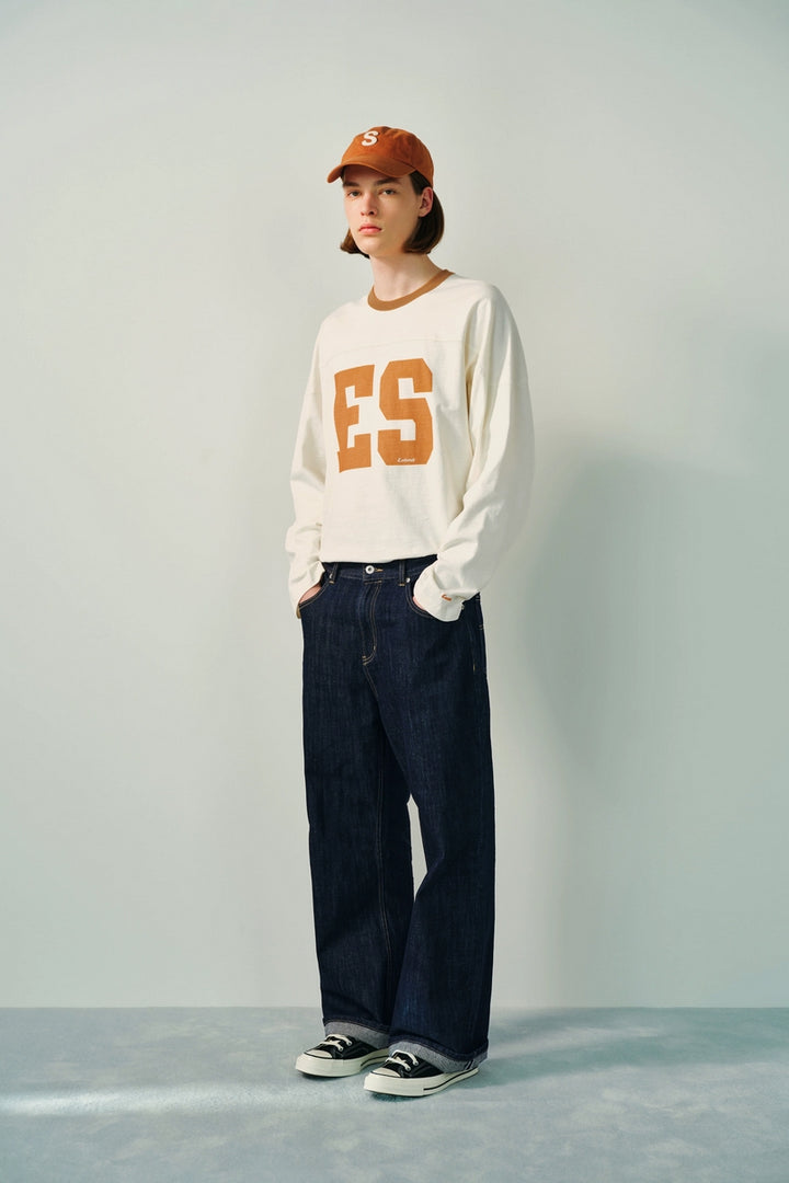 Japanese Raw Denim Straight-Leg Flare Jeans
