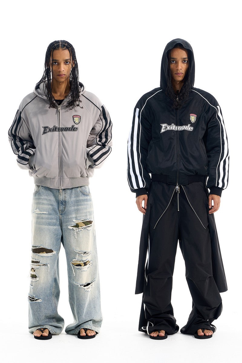 Patchwork Bomber Jacket