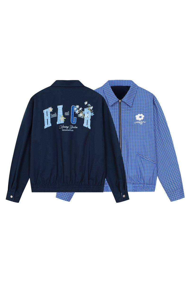 Reversible Embroidered Collar Jacket