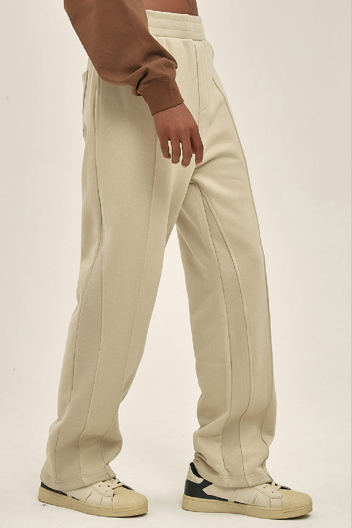 Velvet Drawstring Flared Trousers