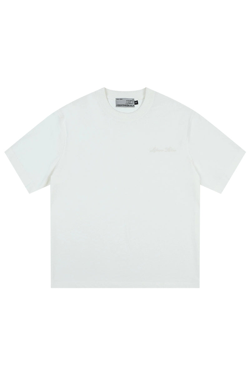 Ribbed Texture Base T-Shirt