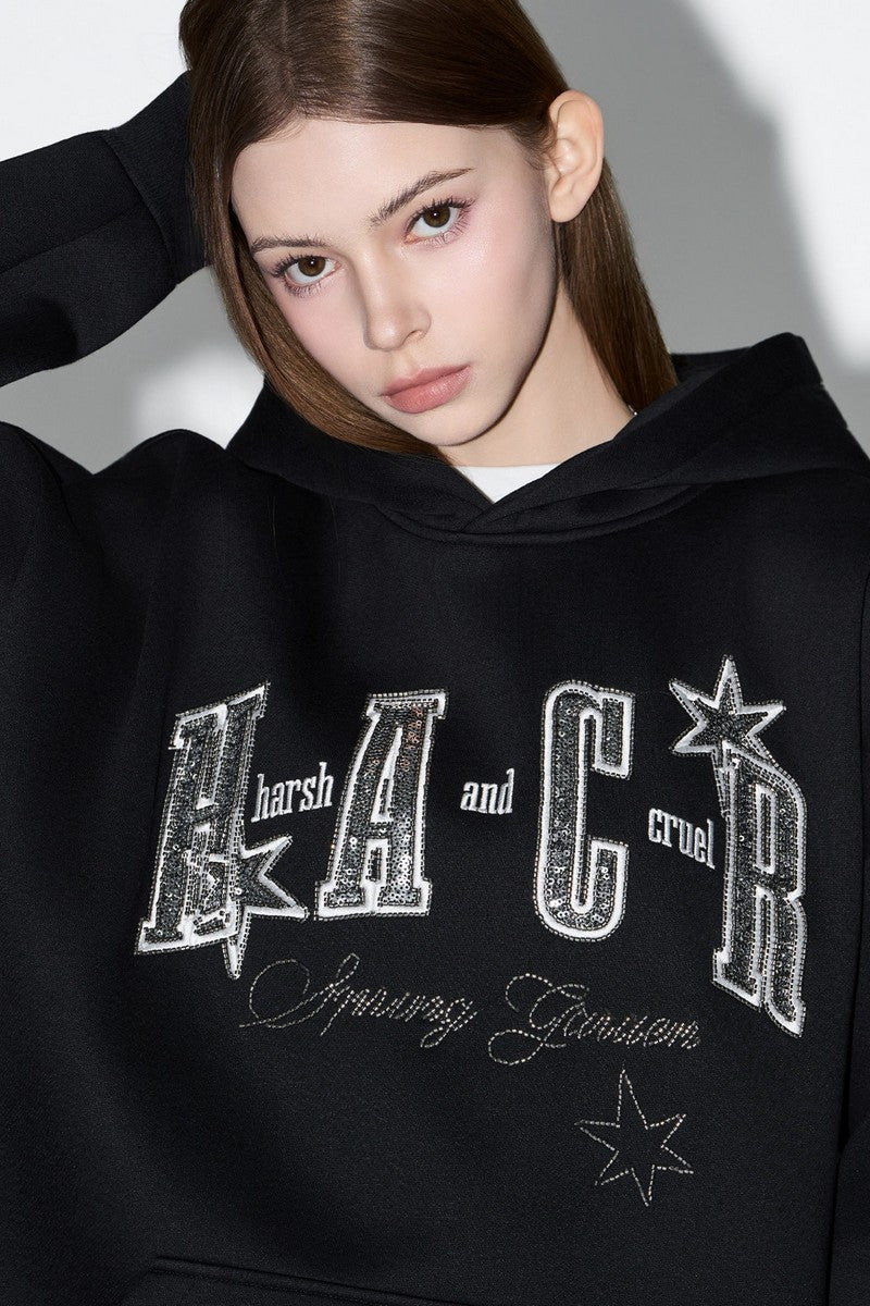 Star Sequin Street Hoodie