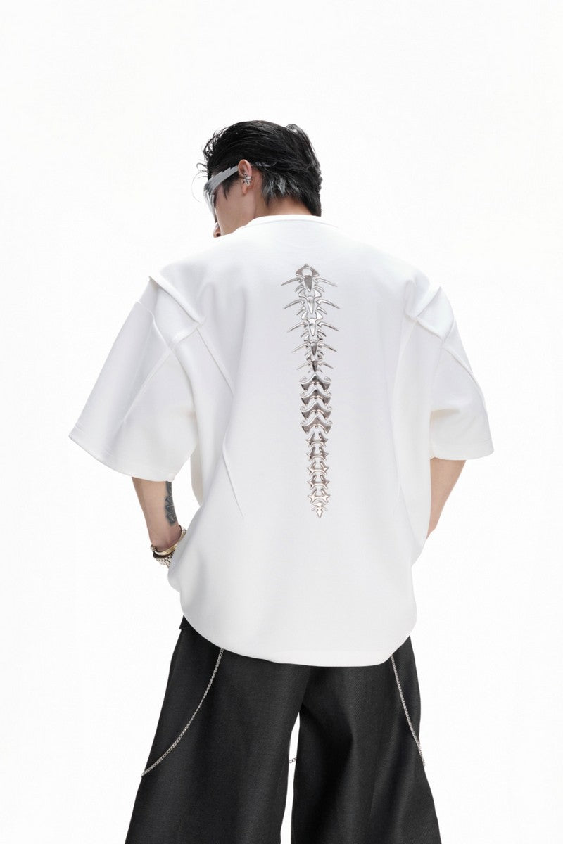 Metal Spine Padded T-Shirt