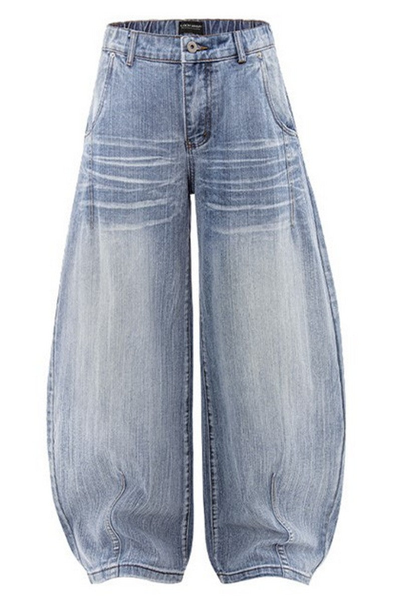 Blade Cut Cleanfit Baggy Jeans