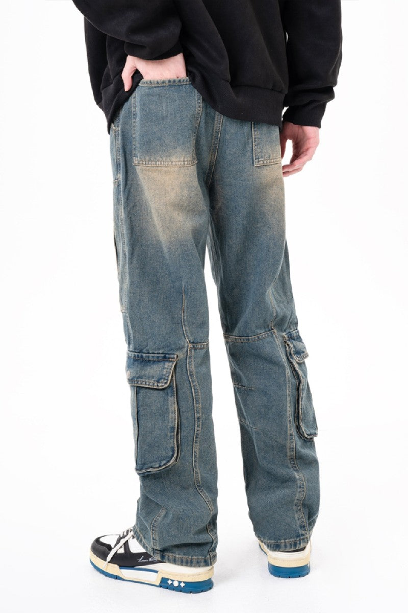 Multi Pocket Oversized Jeans