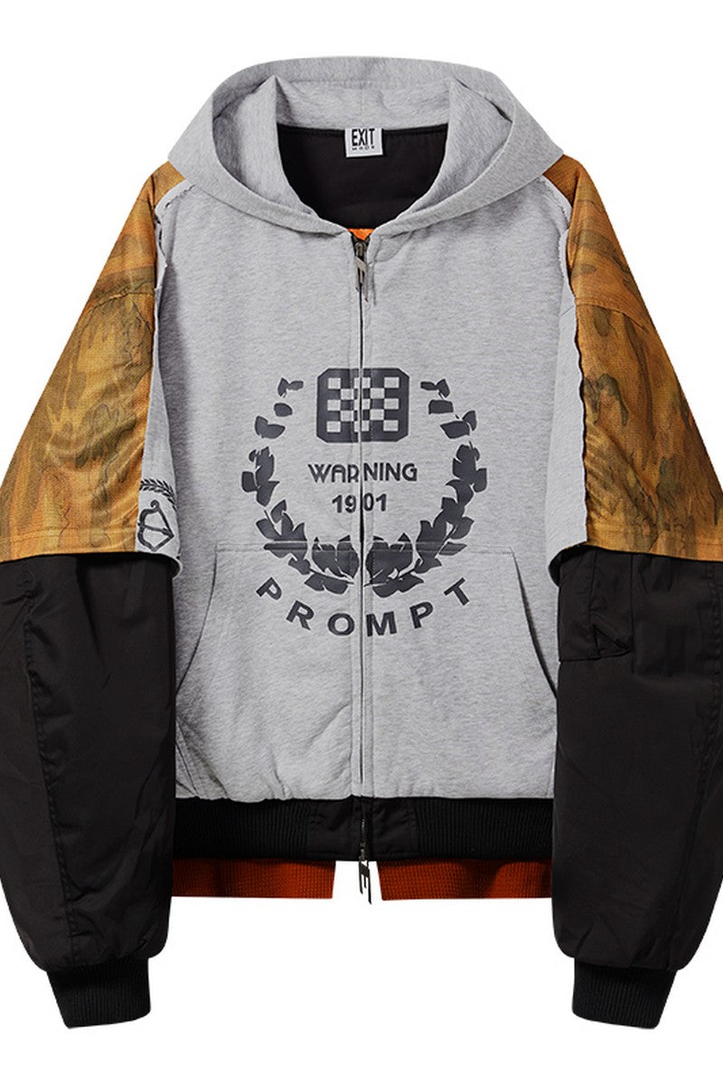 Layered Camo Edge MA1 Jacket