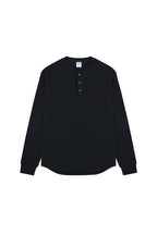 Waffle Henley Long Sleeve Tee