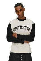 Rhinestone Raglan Long Sleeve Tee