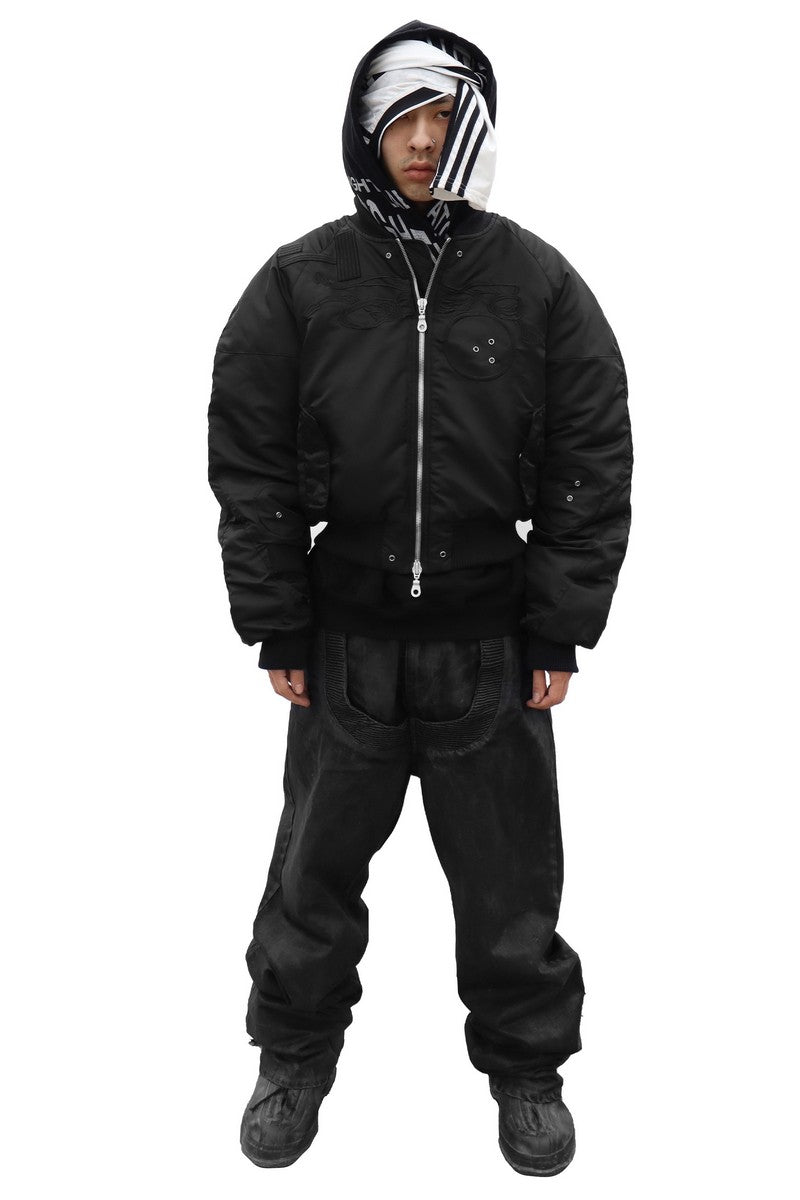 ジャケット・アウター Night Laboratory bomber jacket Triple Sleeve Bomber Jacket - Night Lab – Copping Zone