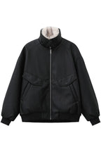 Faux Shearling Lined Leather Jacket