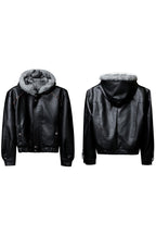 Fur Hood Padded Biker Jacket