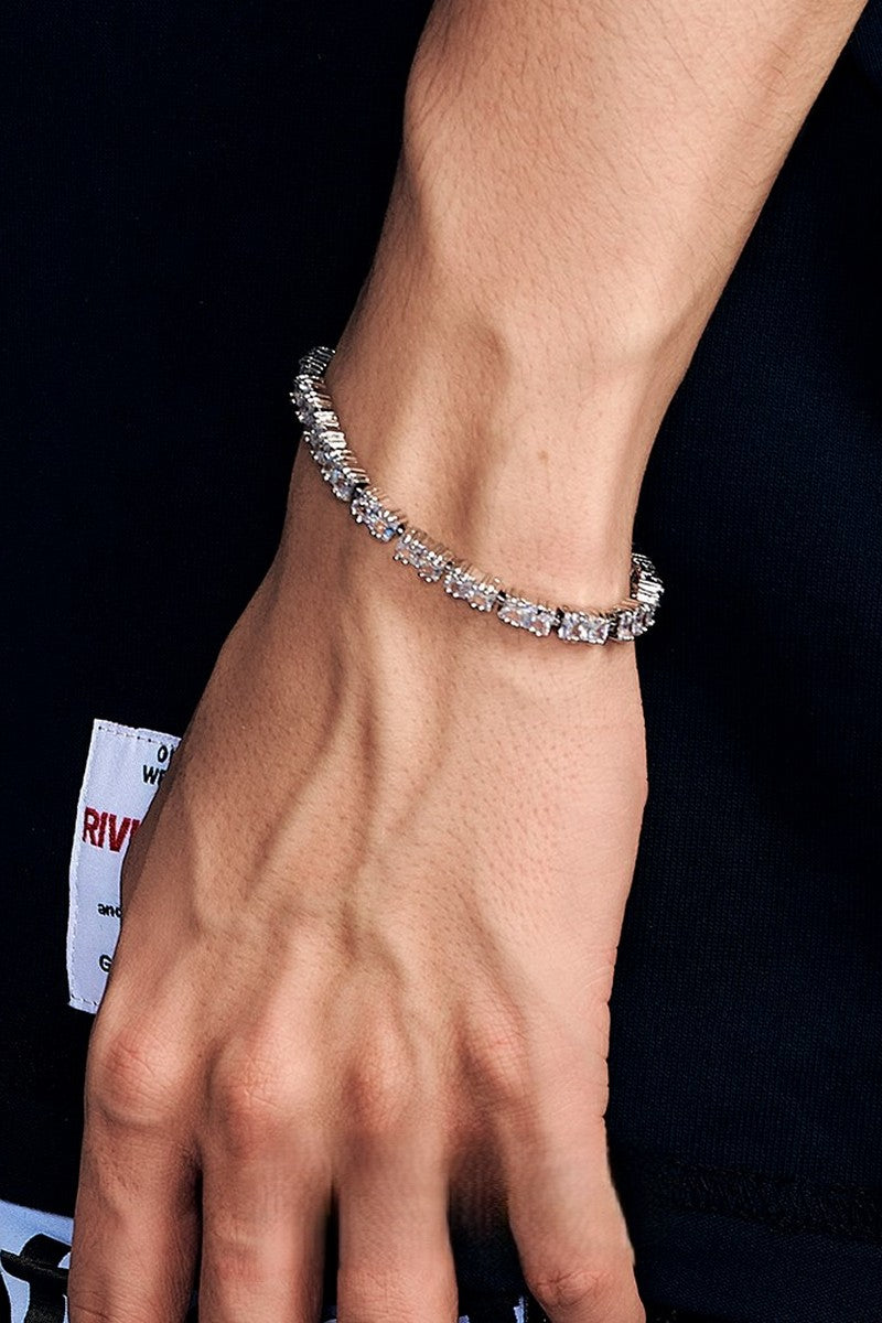 Multicolor Diamond Tennis Bracelet
