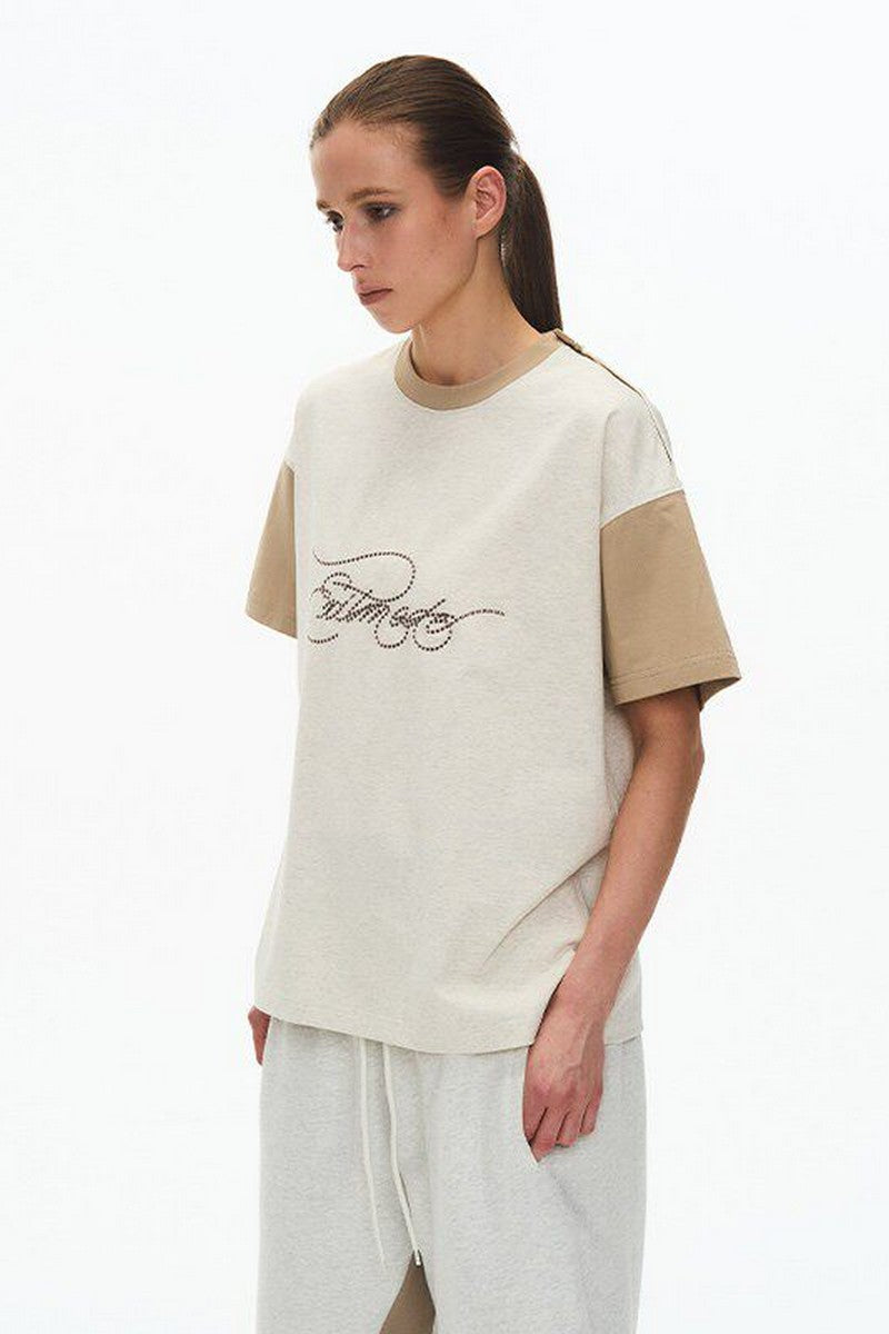Distressed Script Raglan Tee