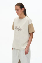 Distressed Script Raglan Tee