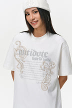 Iris Embroidery Script T-Shirt