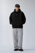 Metal Logo Snap Button Hoodie