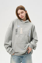 Lace Flower Shell Hoodie