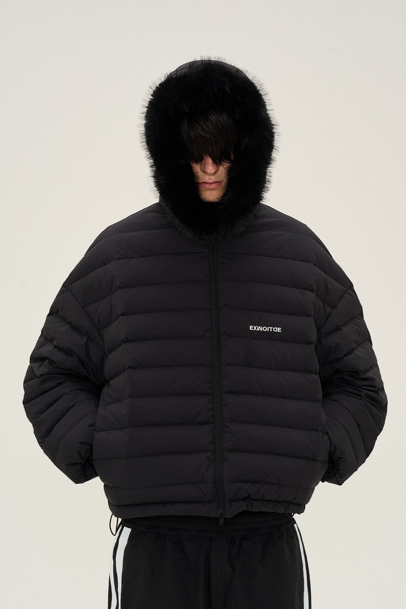 Oversized Detachable Fur Down Jacket