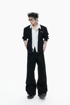 Layered Pleated Trousers