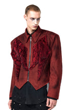 Snake Print Faux Fur Jacket