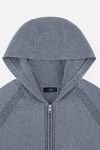 Cashmere Blend Zip Hoodie