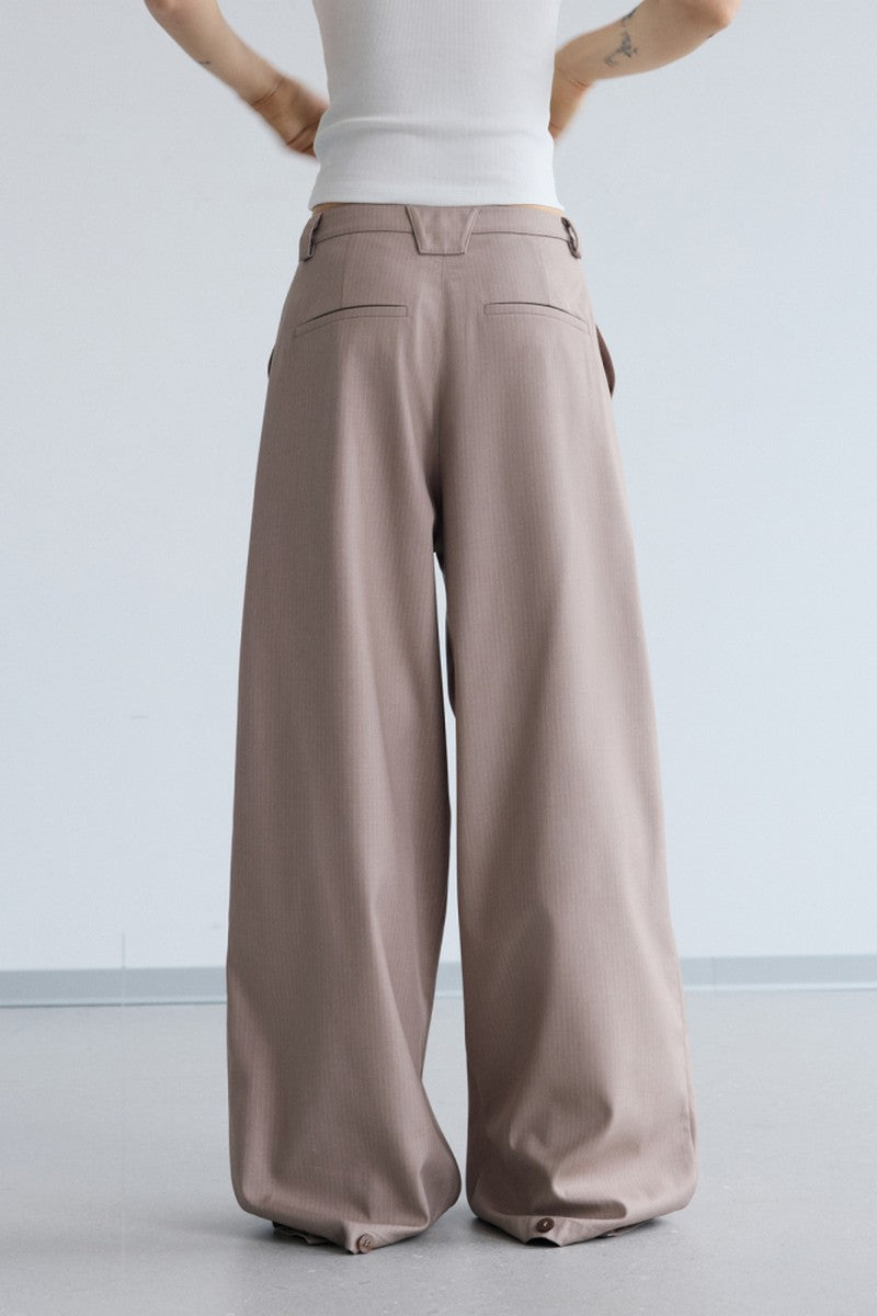 Striped Crease Trousers