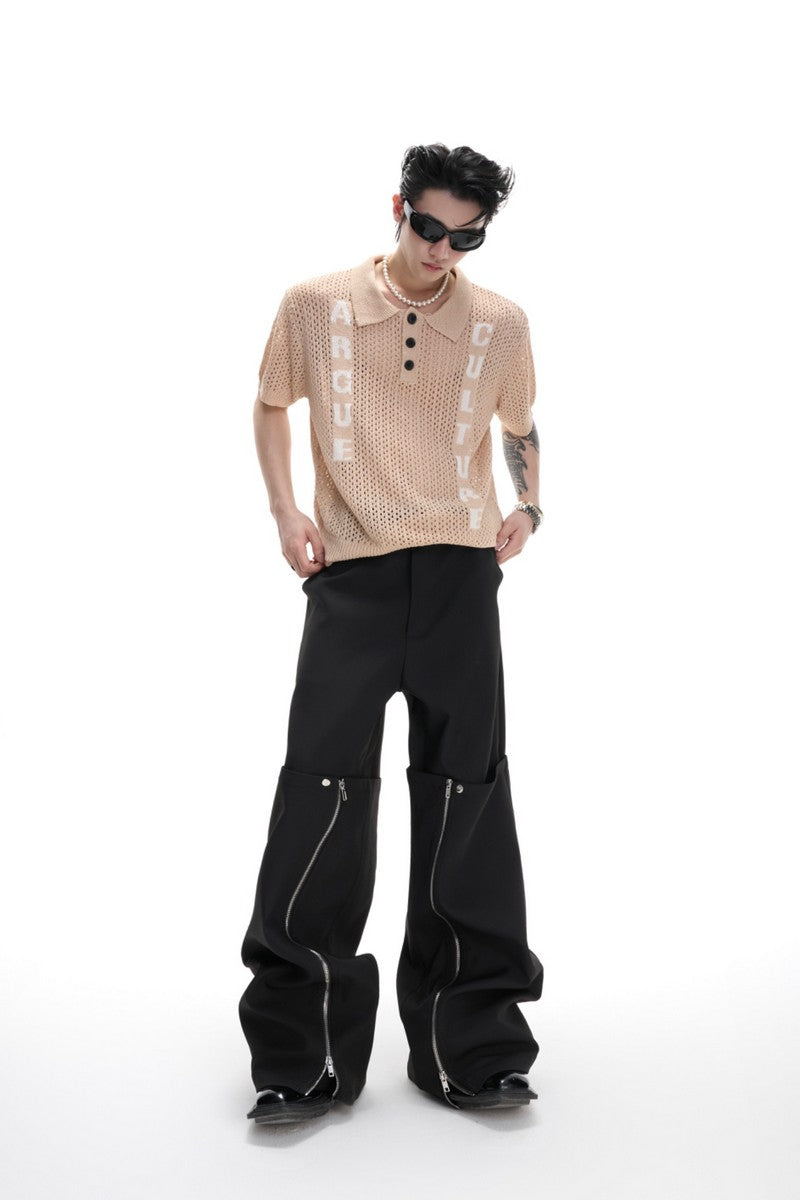 Jacquard Knit Polo
