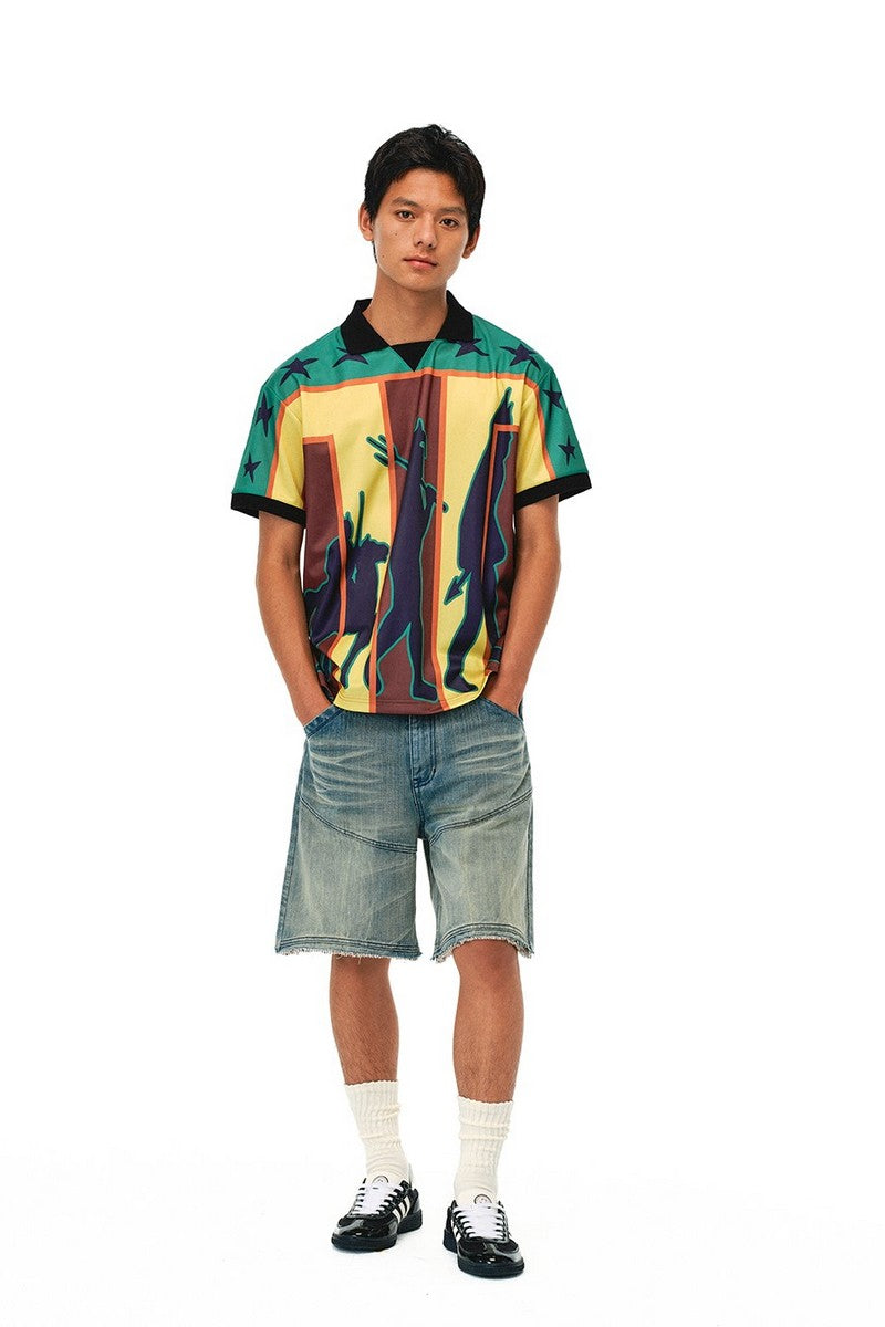 Colorblock Quick-Dry Polo Shirt