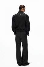 Striped Stand Collar Jacket