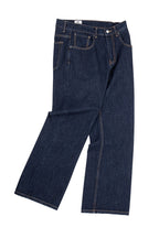 Raw Washed Flared Jeans
