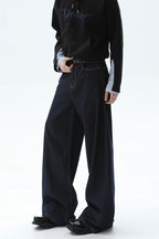 Vintage Washed Raw Denim Jeans