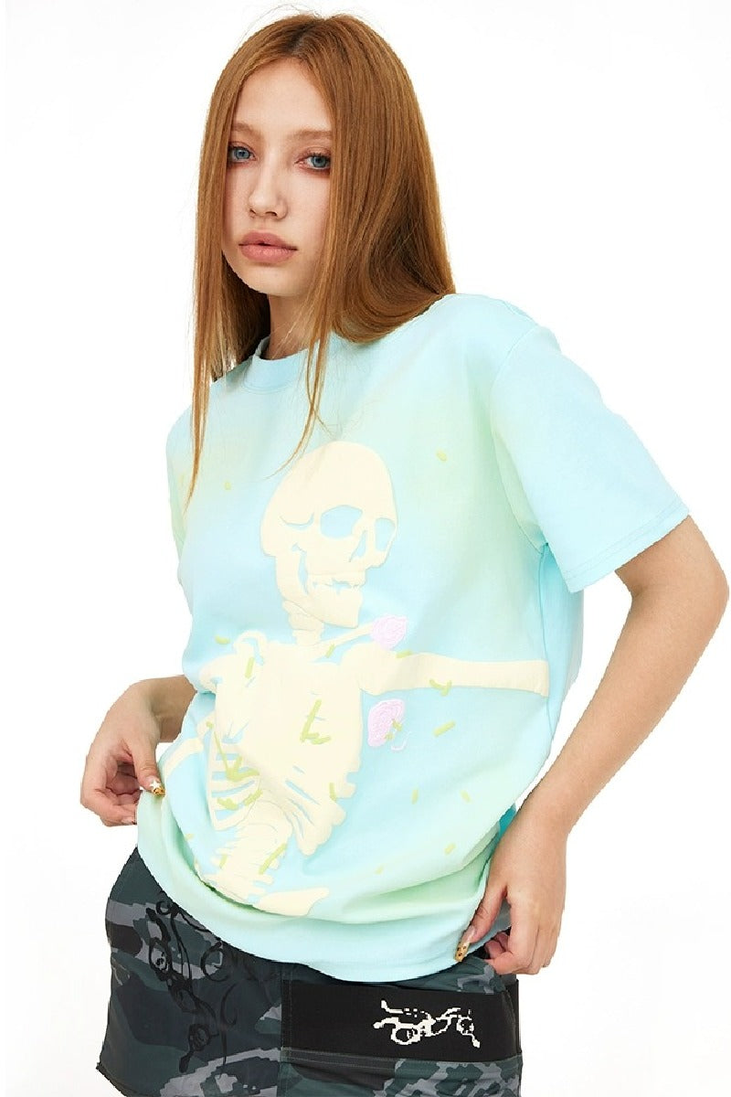 Spring Skull Foam Print Tee