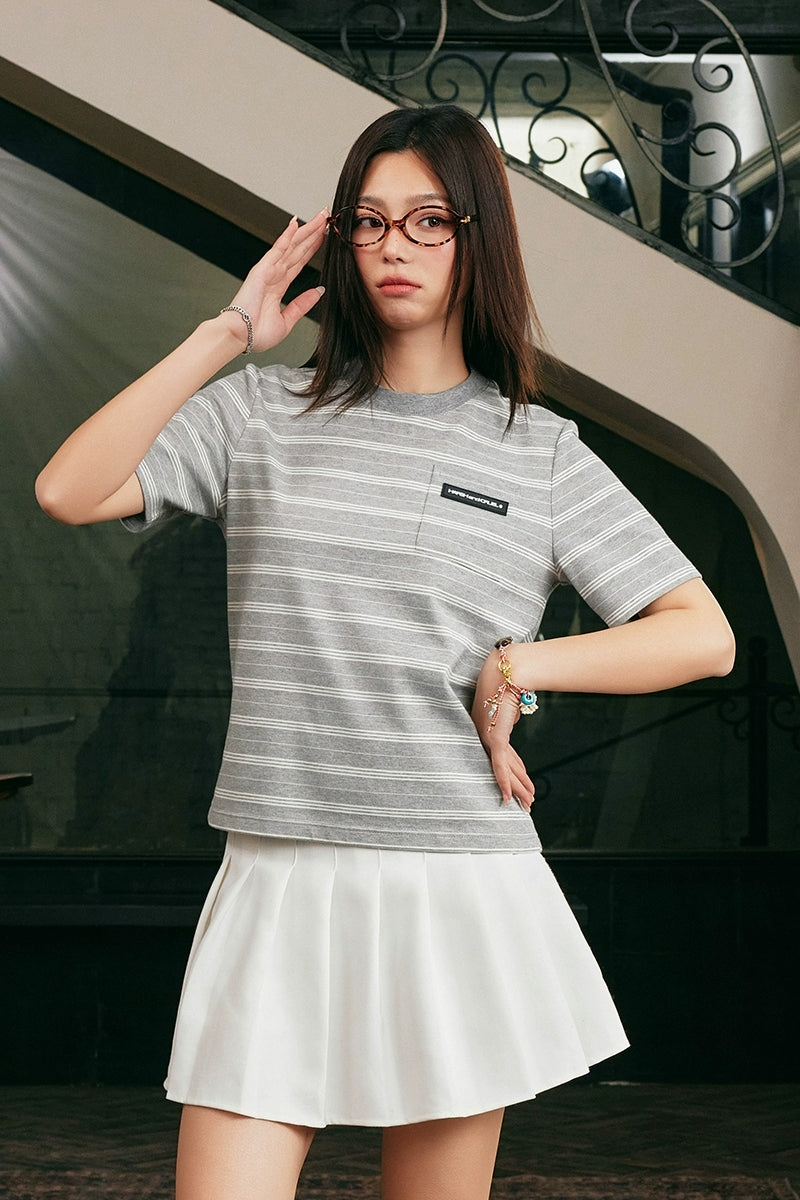 Retro Striped Slim Fit T-Shirt