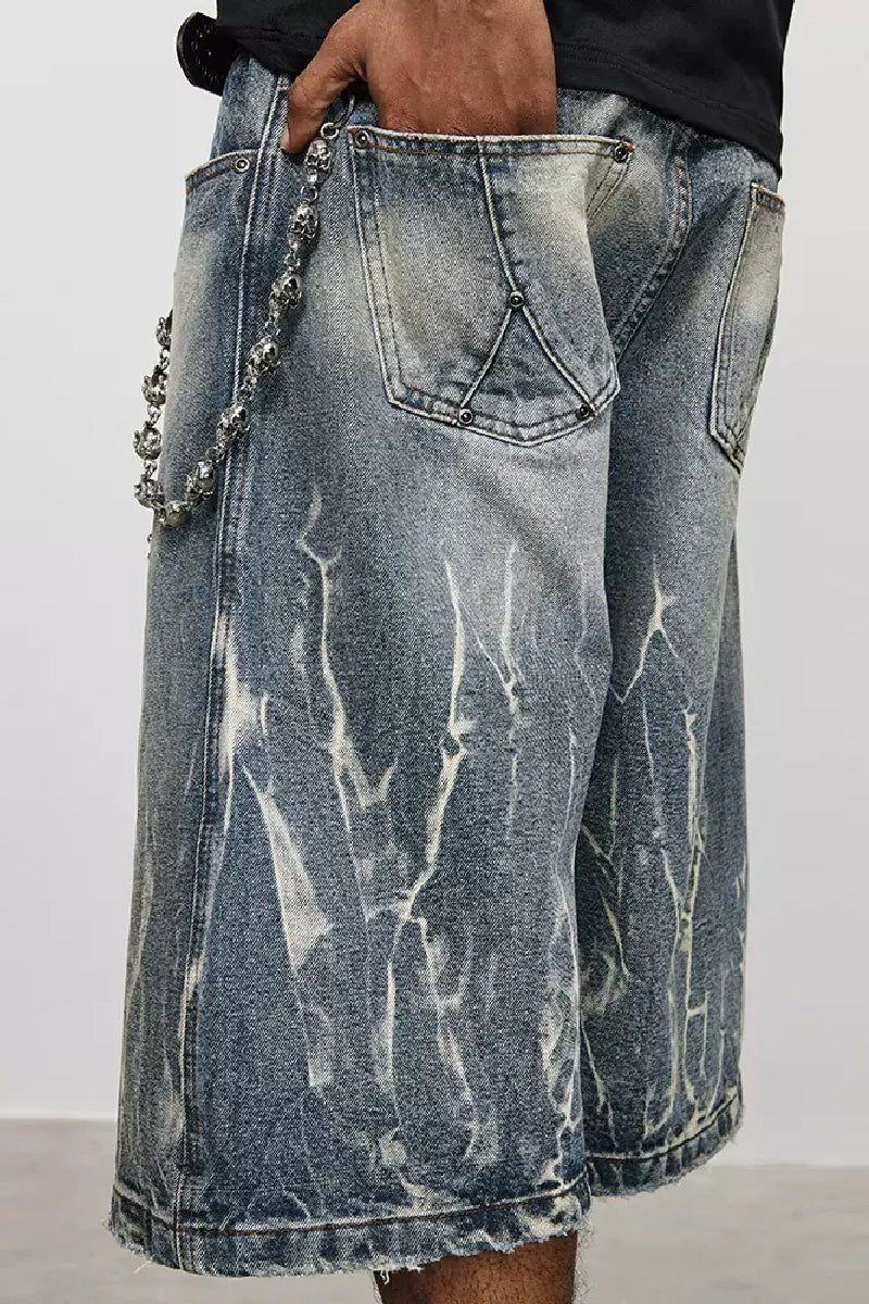 Lightning Pattern Jorts