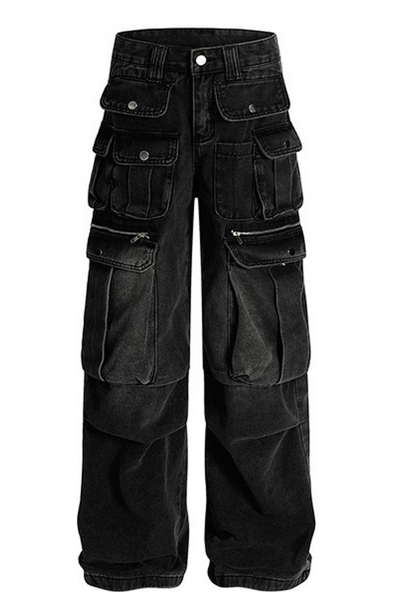 Vintage Multi Pocket Cargo Jeans