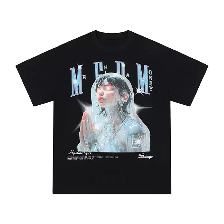 Transparent Portrait Print Tee