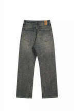 Vintage Wash Stretch Denim Jeans