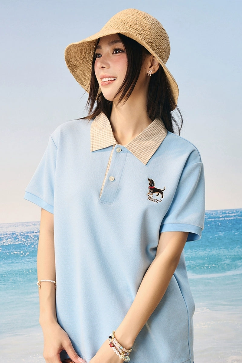 Plaid Collar Layered Polo Shirt - Harsh and Cruel – Copping Zone